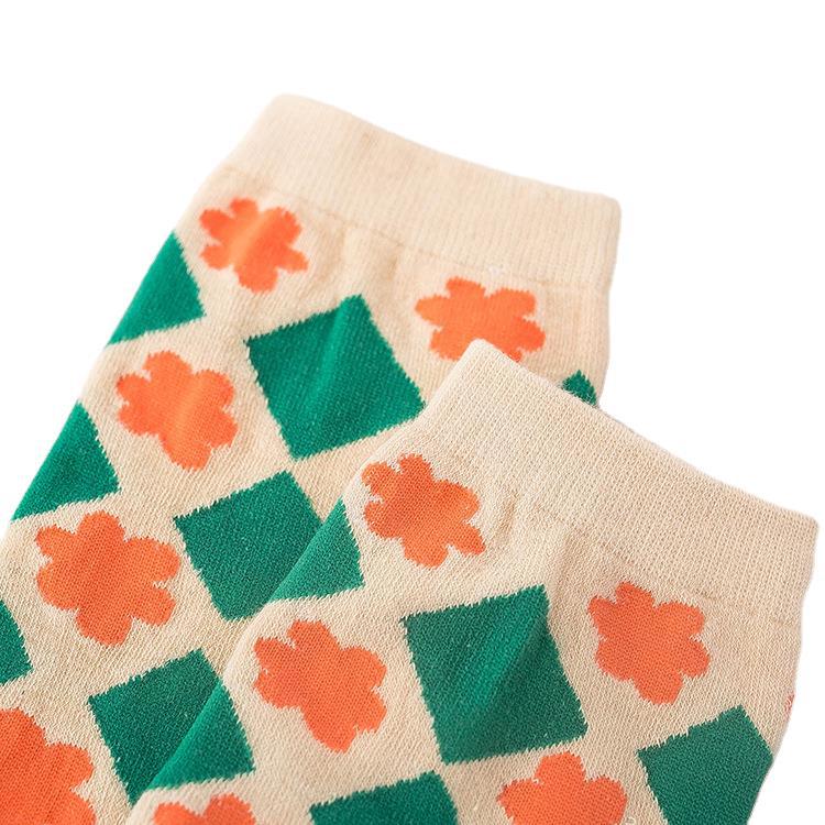 Vớ Cotton Thoáng Khí In Họa Tiết Cho Nữ