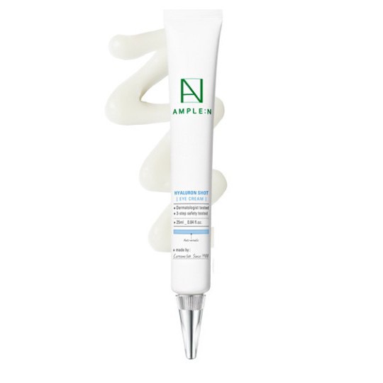 Kem dưỡng mắt bổ sung độ ẩm, trẻ hóa, ngừa nếp nhăn Ample:n Hyaluron Shot Eye Cream 25ml