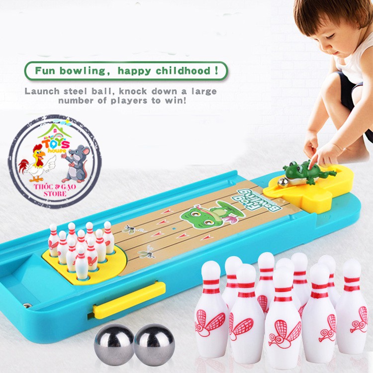 Bộ đồ chơi Ếch bàn bowling