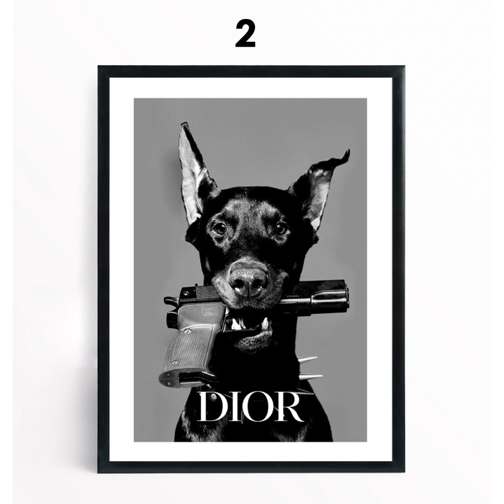 Tranh Chanel - Dior - Givenchy Trang Trí Shop Thời Trang, Background Livestream Sang Chảnh, Trang Trí Phòng Ngủ