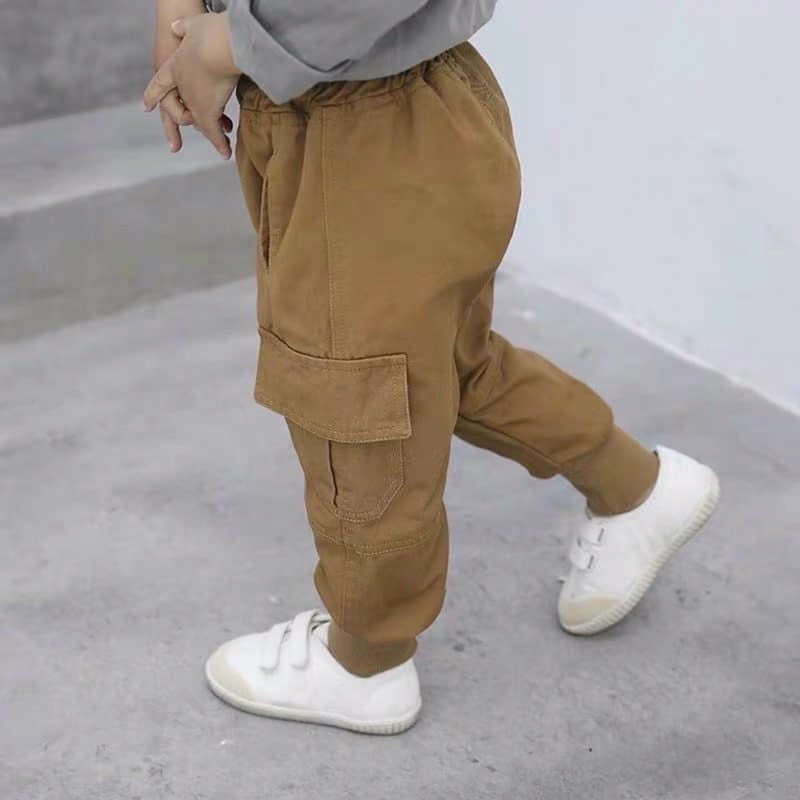 Quần kaki túi hộp cho bé
