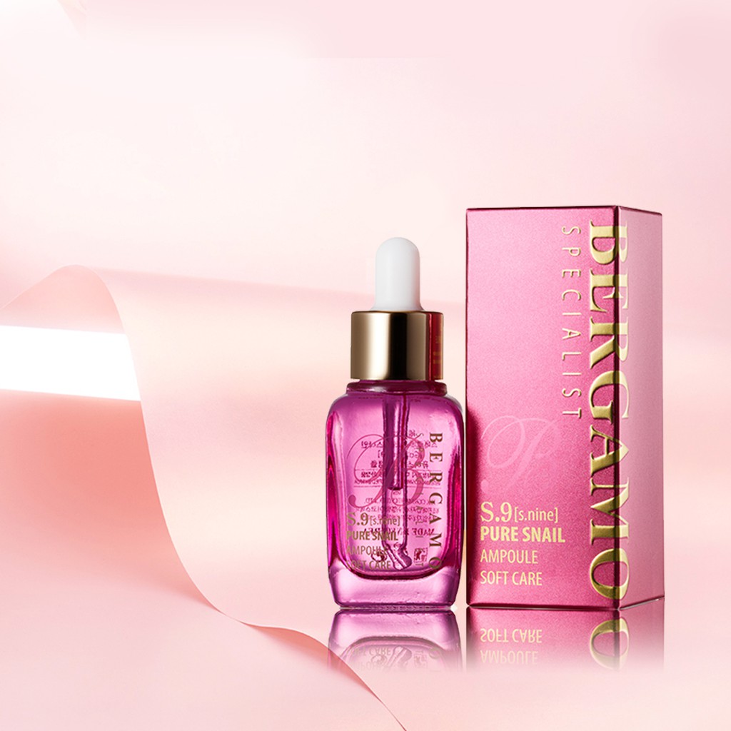 Tinh Chất Ampoule Bergamo S9 Chiết Xuất Từ Ốc Sên Chăm Sóc Dưỡng Ẩm Cho Da 30ml