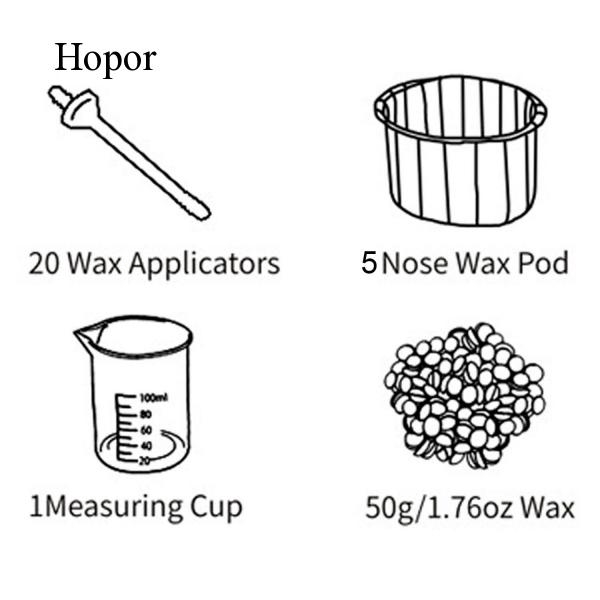 (hàng Mới Về) Bộ Sáp Tẩy Lông Mũi 50g + 6 Cốc + 20 Que Wax Lông Mũi Cho Nam Nữ | BigBuy360 - bigbuy360.vn