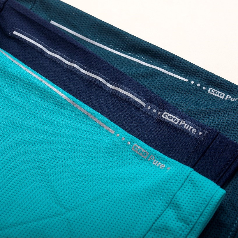 Áo thun polo nam cooPure dòng active, chất vải rayon mát mịn, thiết kế đường phản quang tinh tế NO.2773 (3 màu)