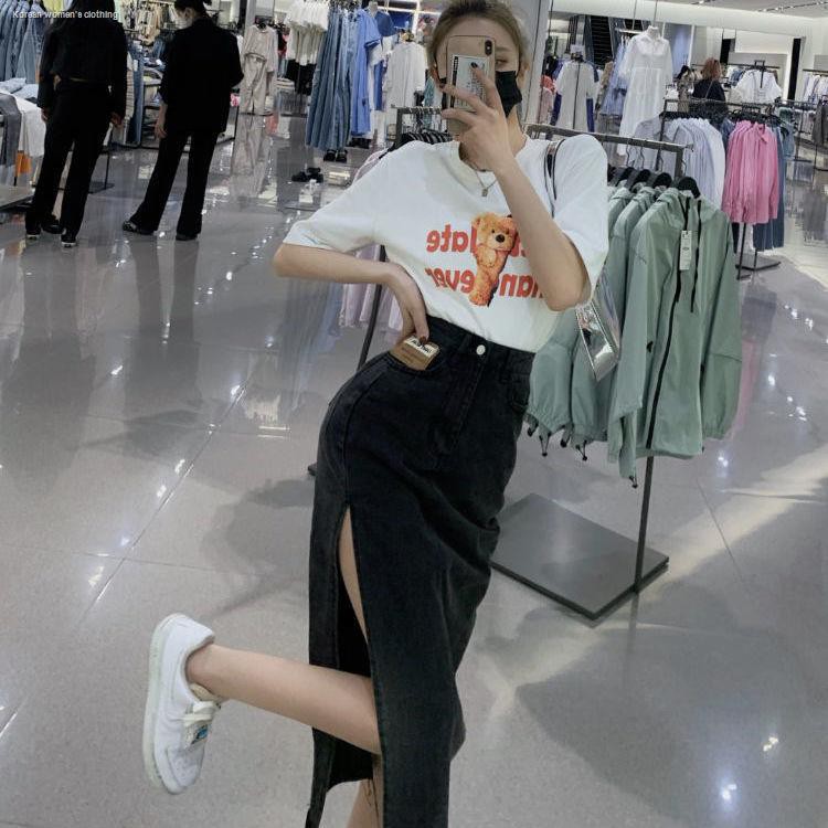 [Mã FADIRECT20 giảm 20K đơn 150K] Chân Váy Jeans Xẻ Tà Thời Trang Dành Cho Nữ | BigBuy360 - bigbuy360.vn