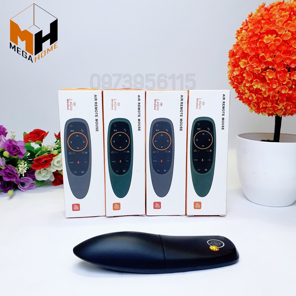 Điều khiển chuột bay tích hợp giọng nói G10S, dùng cho đầu Android tivi box, Android tivi, học lệnh từ điều khiển bất kì