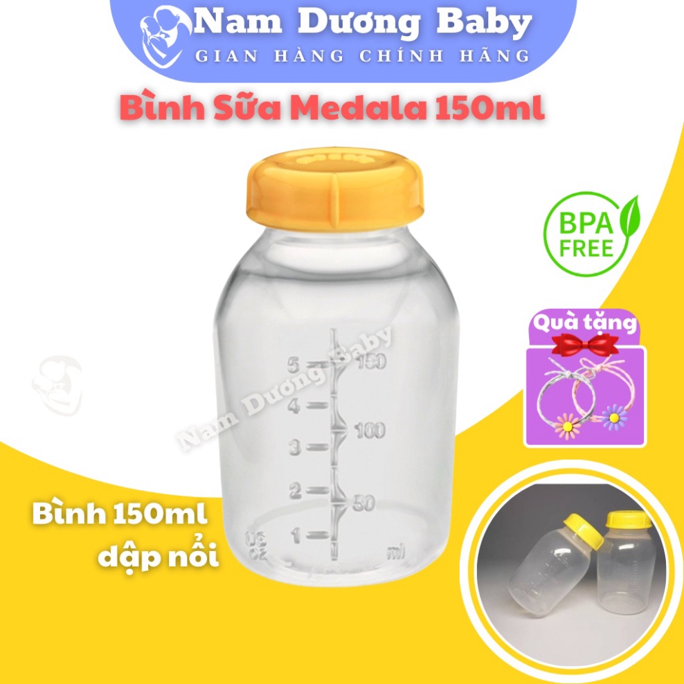 Bình Sữa Medela 150ml Hàng Chính Hãng, Mới 100% Dùng Trữ Sữa, Hút Sữa Cho Các Dòng Máy Hút Sữa Medela