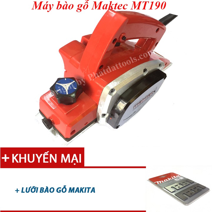 Máy bào gỗ Maktec MT190 - Tặng kèm lưỡi bào