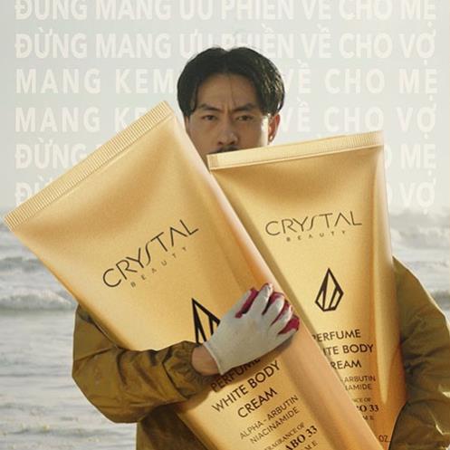 Kem dưỡng thể Crystal Beauty, white body cream và làm trắng da an toàn trắng sáng