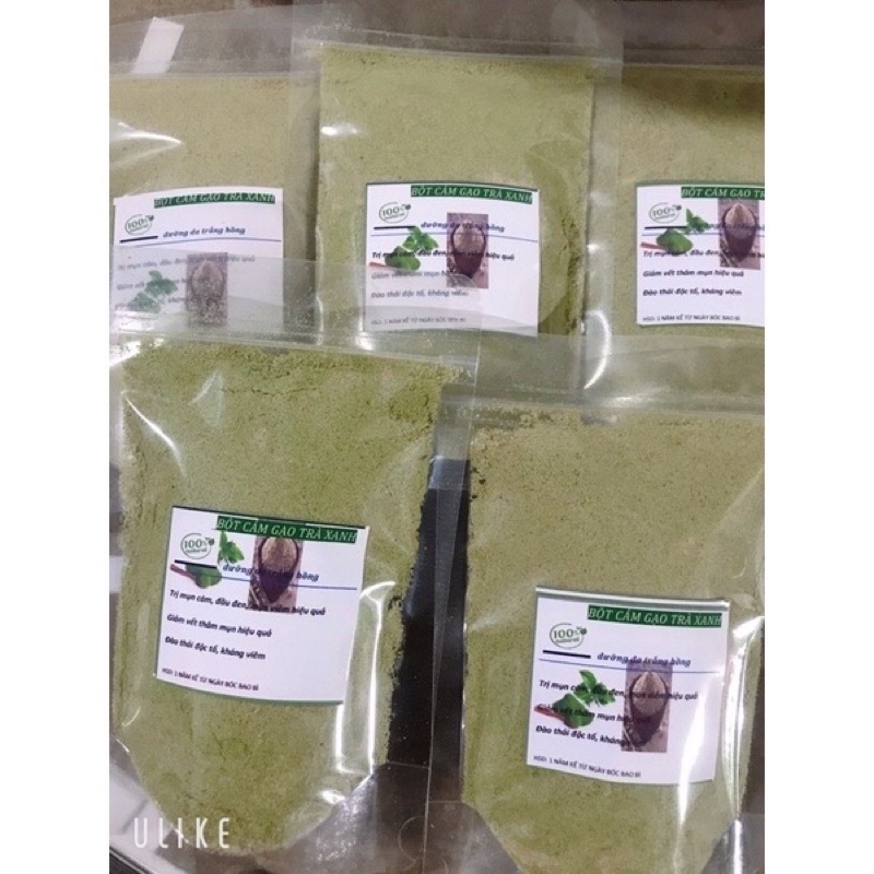 100gr trà xanh - cám gạo đắp mặt