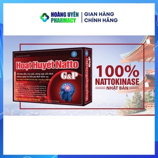 Viên uống dưỡng não Hoạt huyết Ginkgo Natto G&P - Hộp 30 viên