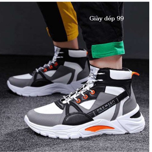 Giày nam snearkers tăng chiều cao độn đế 5cm cao cổ kiểu dáng trẻ trung, cá tính, hot trend năm 2021 | BigBuy360 - bigbuy360.vn