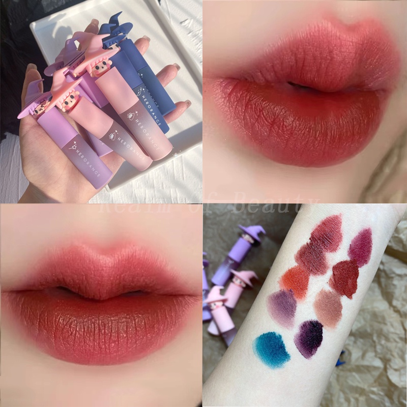 Son Kem HERORANGE Dưỡng Ẩm Chống Nước Lâu Trôi