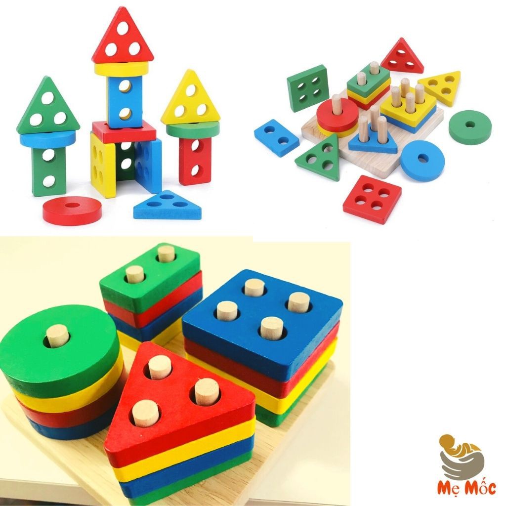 Đồ Chơi Gỗ Thông Minh Rèn Luyện Tư Duy Hình Khối Không Gian Đa Chiều-Lập Phương pixy - Pixy Cubes Block [Shop Mẹ Mốc]