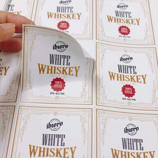 In tem nhãn decan nhựa, decan chống nước, decan nhựa sữa, sticker A3 theo yêu cầu