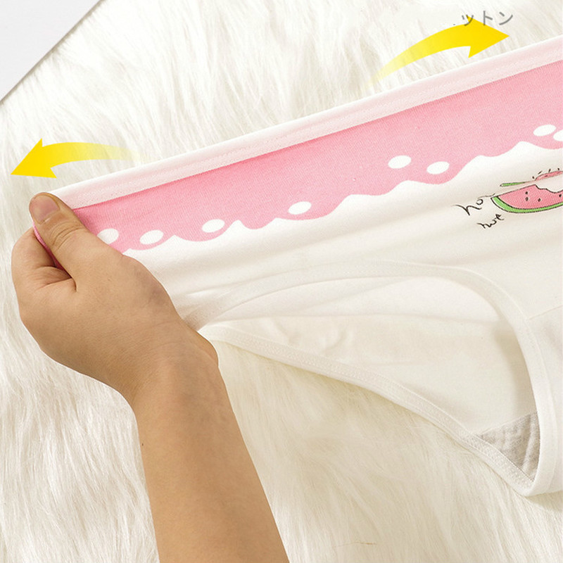 Quần Lót Cotton Levao Lưng Thấp In Hình Trái Cây Dễ Thương Cho Nữ