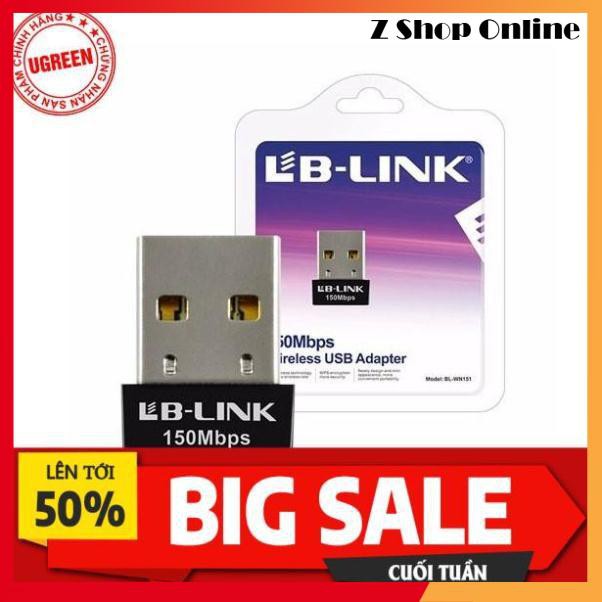 🎁 Bộ thu WIFI USB Nano chuẩn N 150Mbps chính hãng LB-Link BL-WN151 - USB thu WIFI chất lượng cao