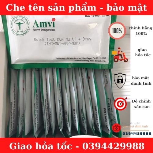 SHIP HỎA TỐC - Que test ma túy l Que thử ma túy 4 chân Amvi - nhanh chóng, bí mật.