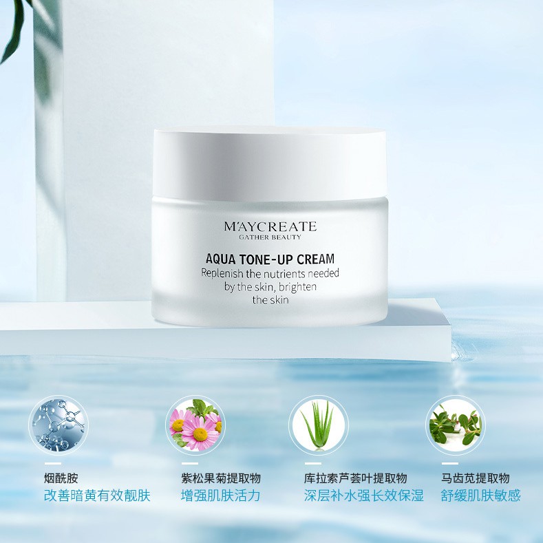 Kem dưỡng da nâng tông cấp nước Maycreate Aqua Tone Up Cream Senabeauty | BigBuy360 - bigbuy360.vn