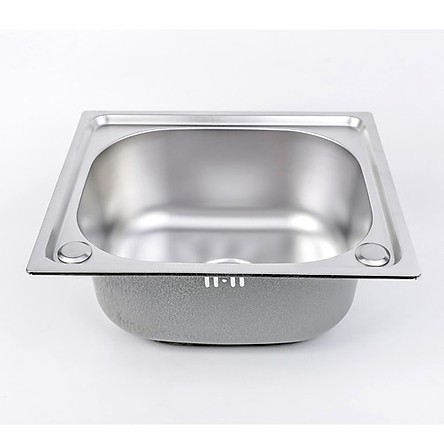 Chậu rửa chén bát Inox 304 Đơn+ bộ xả đầy đủ