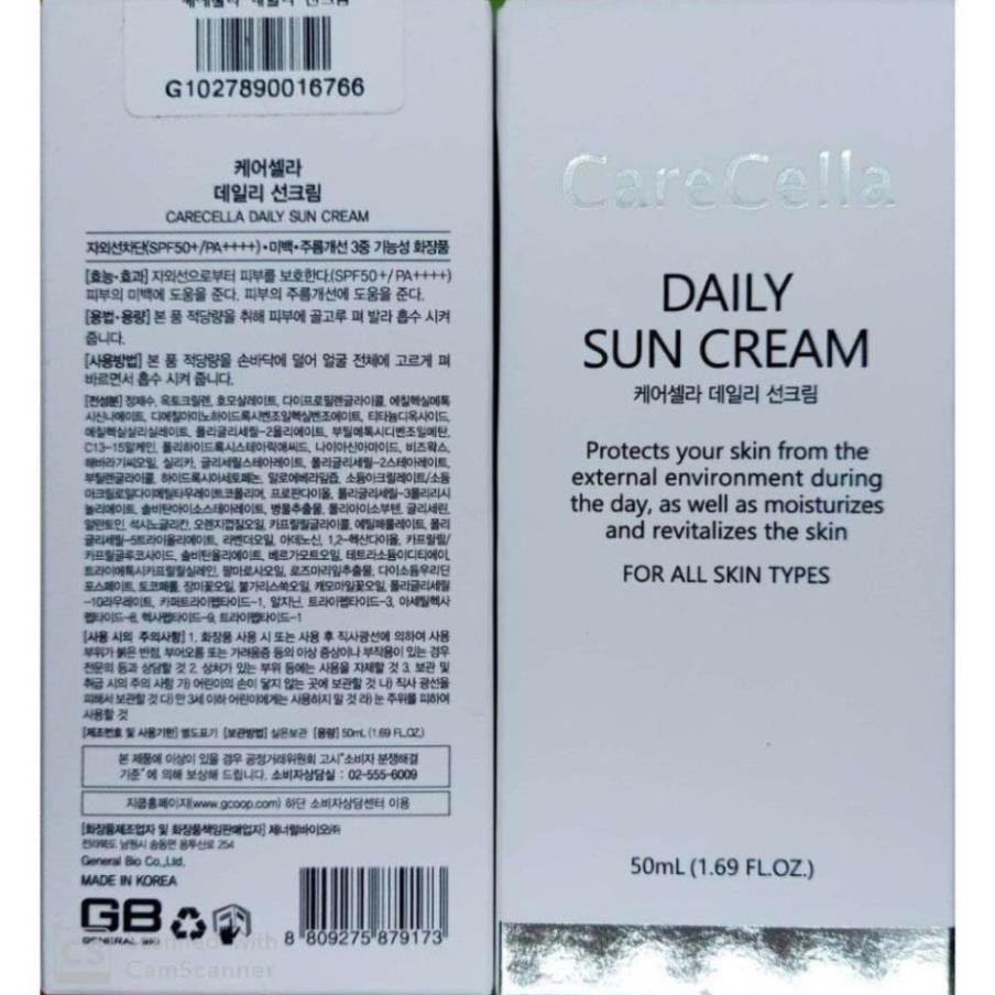 Kem chống nắng CareCella Daily Sun Cream 50ml