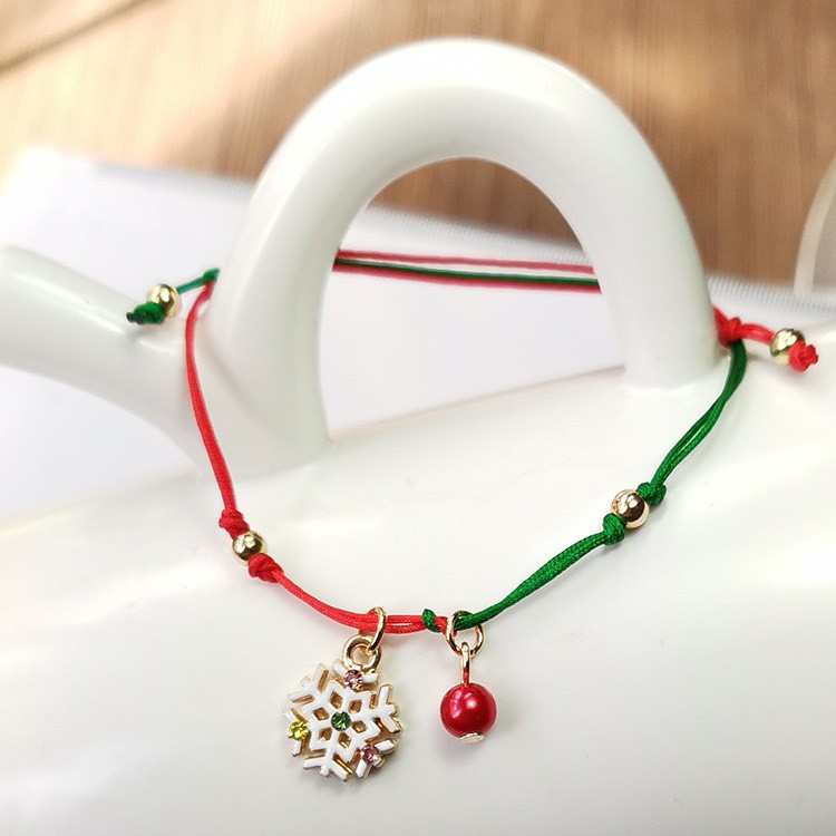 Vòng Chỉ Lắc Đeo Tay Noel Cao Cấp Siêu Xinh