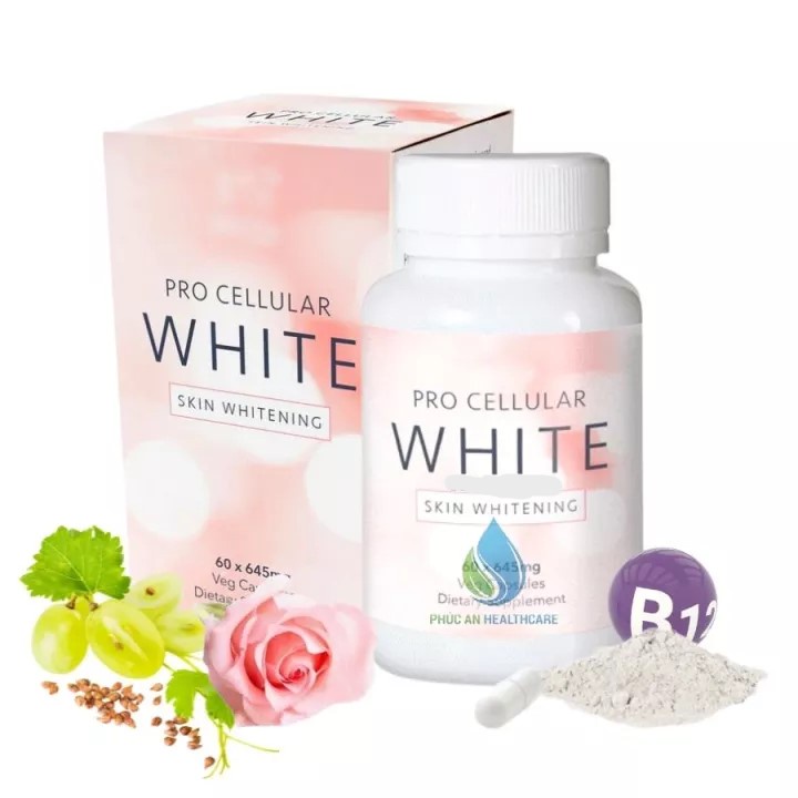 Viên Uống Trắng Sáng Da Deep Blue Health PRO CELLULAR WHITE 60 viên