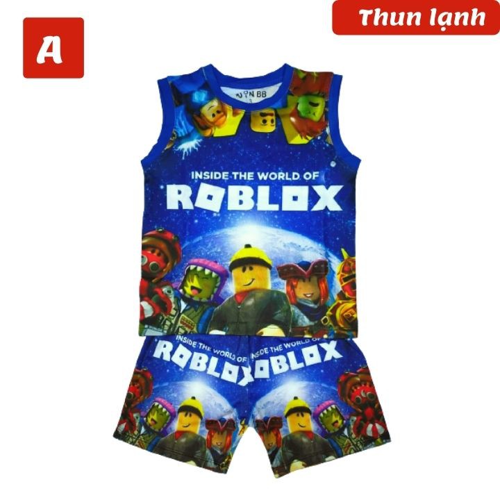 Đồ bộ thun lạnh cho bé trai Roblox từ 10-46kg - giặt không vỡ hình - Tomchuakids