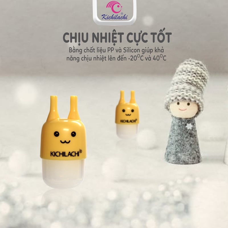 Dây hút mũi silicon siêu mềm KICHILACHI không BPA độc hại, dây hút vệ sinh mũi sạch sẽ không gây đau cho bé