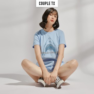 Áo Thun Nữ In 3D Cá Mập Couple TX WTS 4073