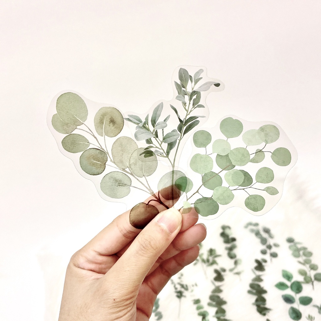 ⚡ Nhãn dán trang trí lá cây siêu dễ thương - IY46