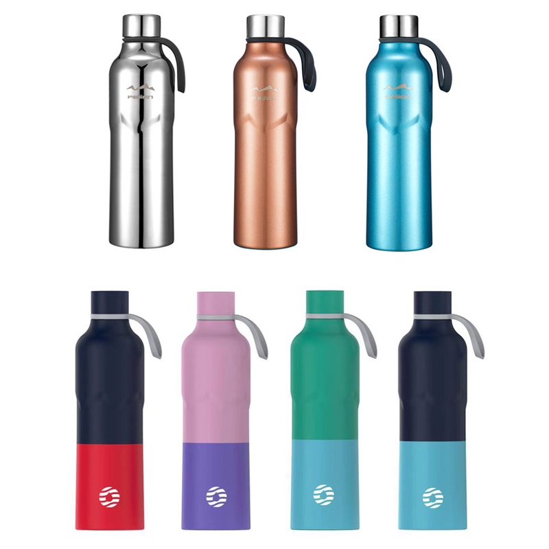 Bình giữ nhiệt FJbottle Blue bình nước nhỏ gọn chất liệu inox 316 cao cấp không gỉ - 600ml FJ004 B-B