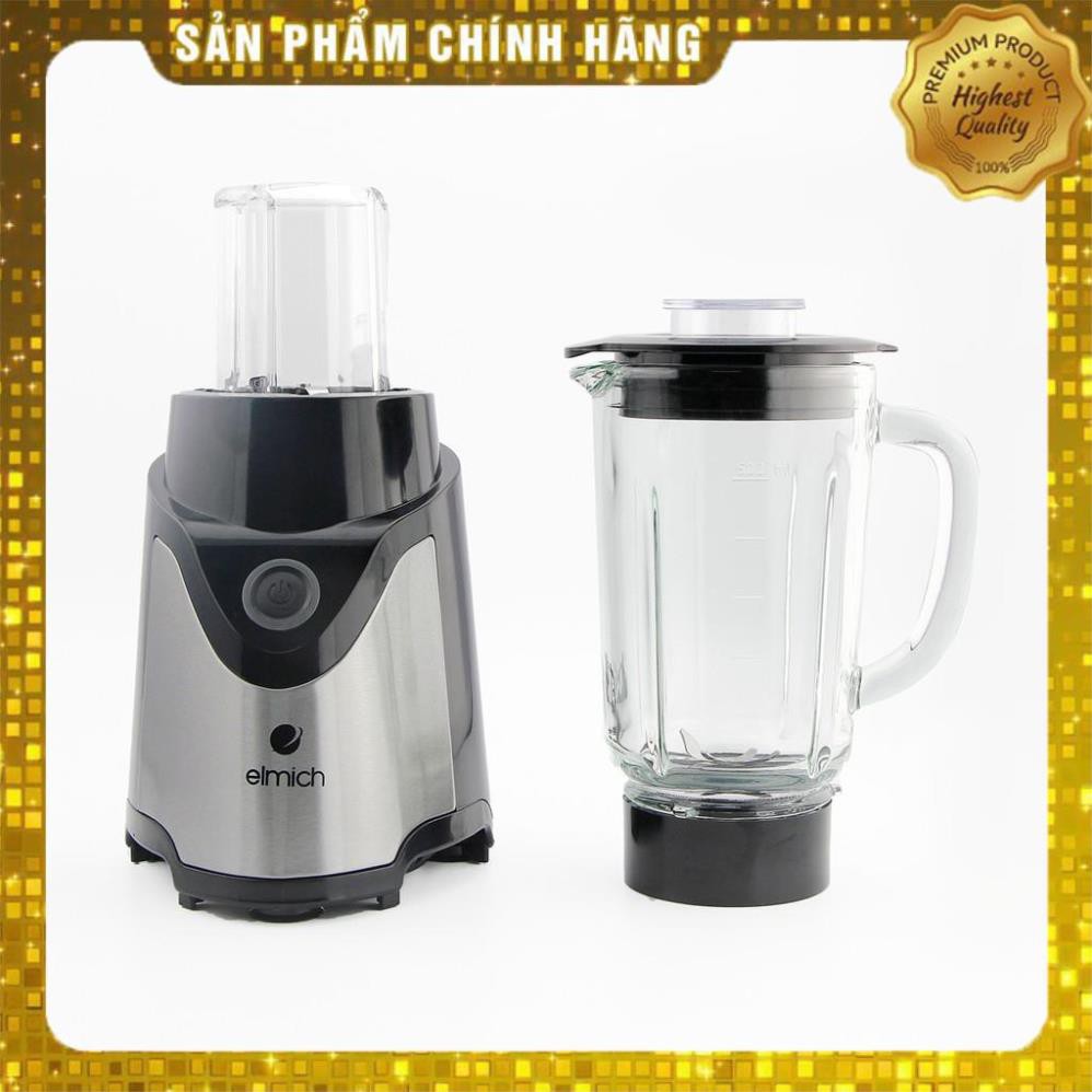 MÁY XAY SINH TỐ ELMICH CỐI THỦY TINH CAO CẤP BLE-1844💖500ml💖 _BH 25 THÁNG CHÍNH HÃNG