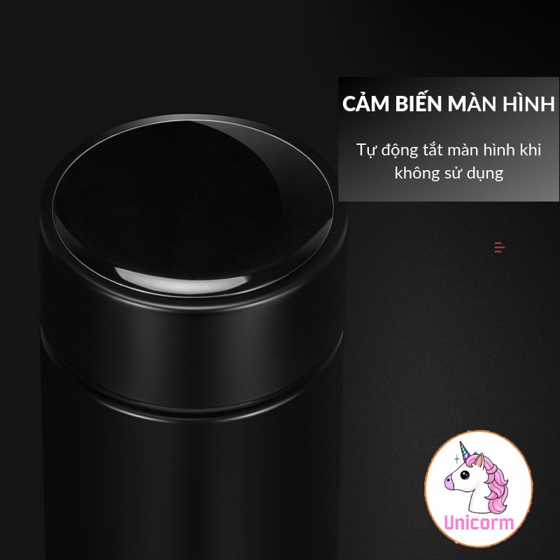 Bình giữ nhiệt cảm biến nhiệt độ bình classicmug 450ml bằng thép không gỉ ( tặng kèm tùi đựng )