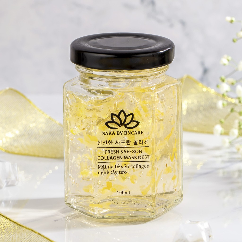 Mặt Nạ Ngủ 💝  💝 Mặt Nạ Tổ Yến Tươi Collagen - Nghệ Tây Tươi | Thế Giới Skin Care