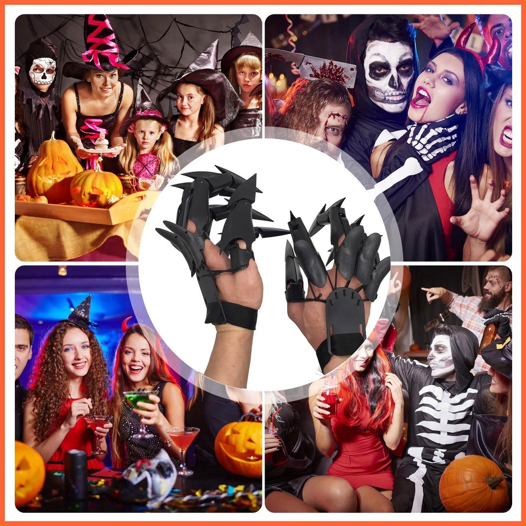 Găng Tay Móng Vuốt Giả Nối Dài Hóa Trang Halloween