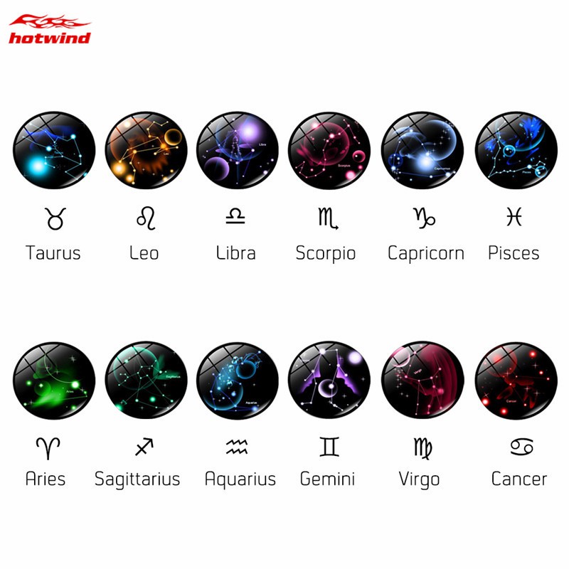 Vòng tay có mặt đá hình 12 cung hoàng đạo phù hợp cho nam và nữ