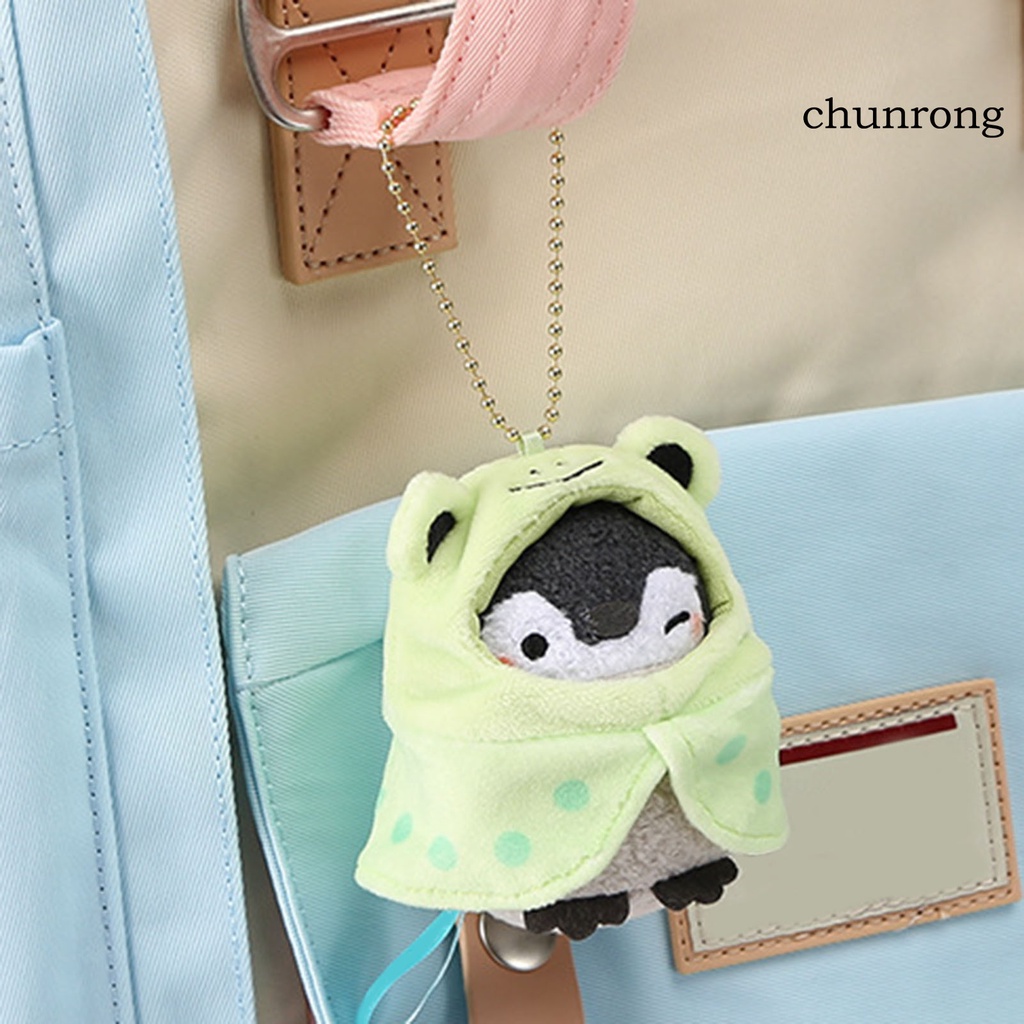 Cr Móc Khóa Hình Chim Cánh Cụt Nhồi Bông Cotton PP Dễ Thương