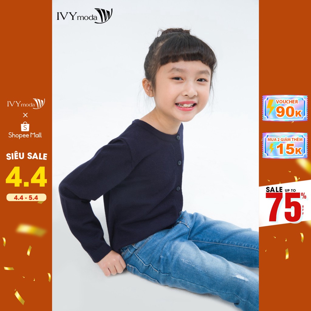 [NHẬP WABRTL5 GIẢM 10% TỐI ĐA 50K ĐH 250K ]Quần bò dáng ôm bé gái IVY moda MS 25G0254