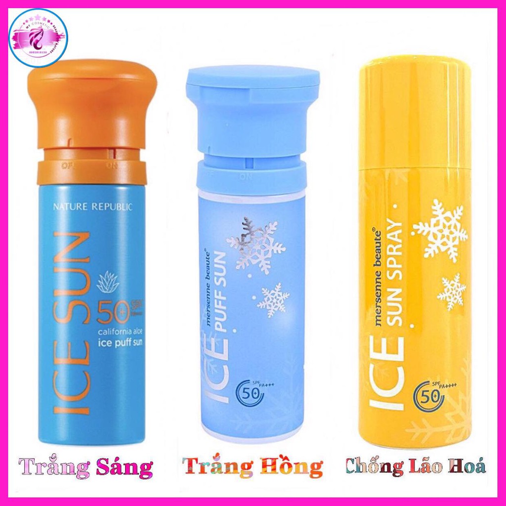 Kem Chống Nắng ICE SUN/  ICE PUFF SUN SPF 50+