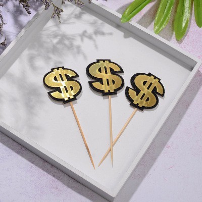 topper cake [FREESHIP] set cắm giấy Do.llar($)