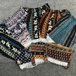 Quần lanh thổ cẩm nhiều màu2