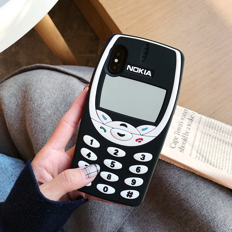 Ốp điện thoại hình dáng độc đáo kèm dây đeo cho iPhone 6 6s 7 8 Plus X XR XS MAX