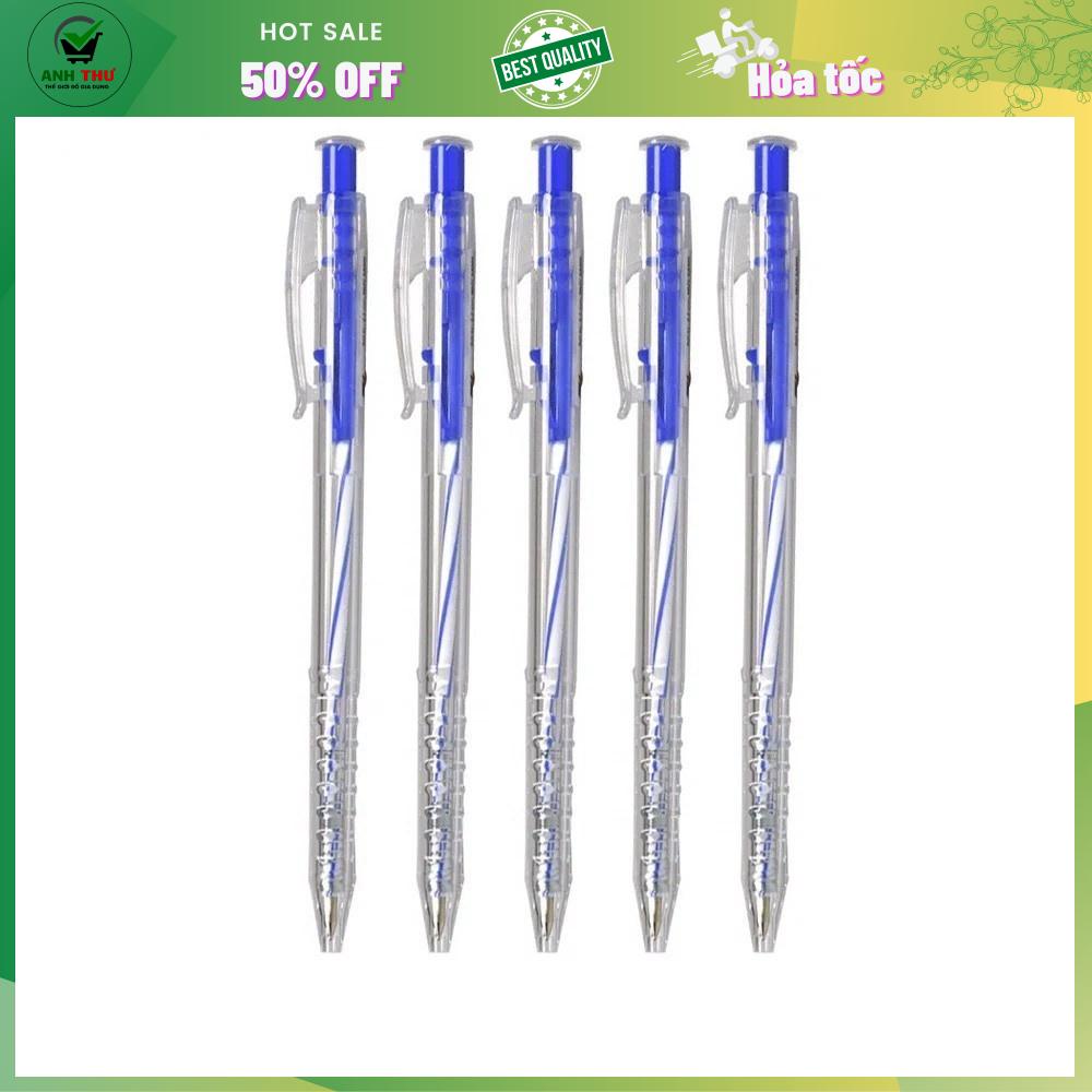 COMBO 6 CÂY BÚT BI MỰC XANH THÔNG DỤNG - NHỎ GỌN TIỆN DUNG CHO HỌC SINH SINH VIÊN