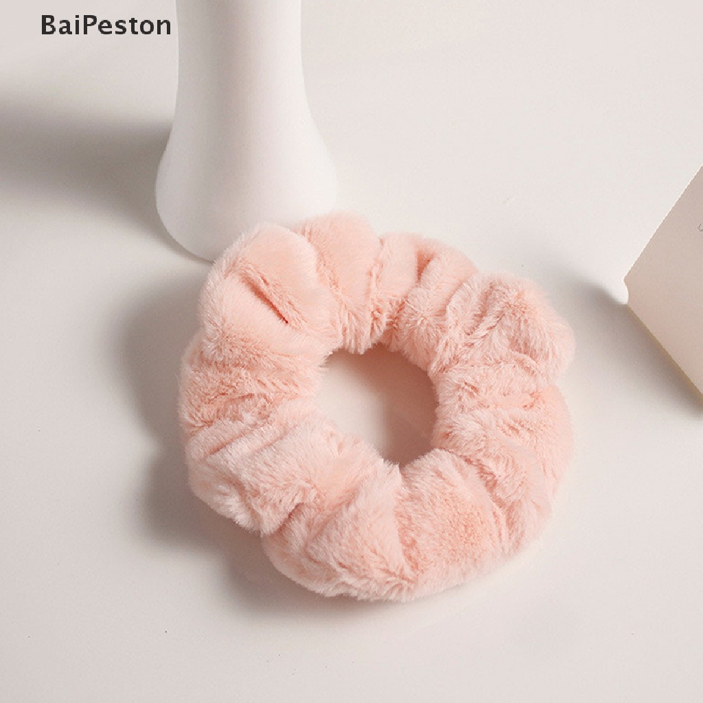 Dây Buộc Tóc Vải Lông Mềm Mại Thời Trang Cho Nữ