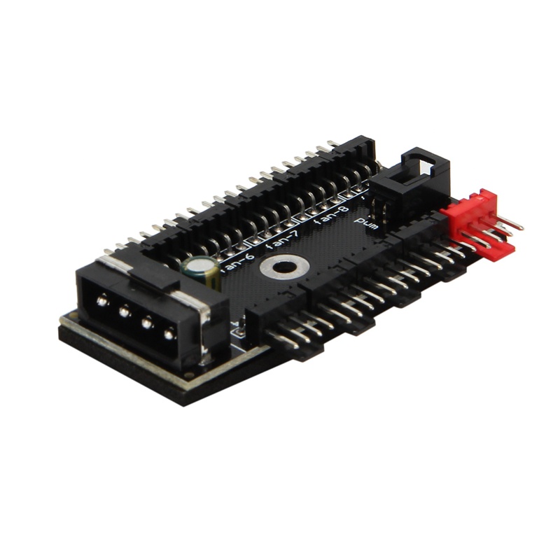 Thiết Bị Điều Khiển Quạt Tản Nhiệt CPU 12V 4 Pin 10 Cổng Cho PC