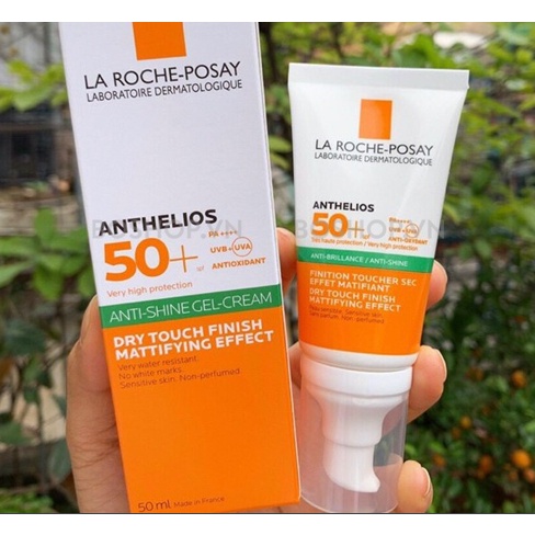 Kem Chống Nắng La Roche Posay Anthelios Gel Spf 50+ ( Vạch Xanh Cho Da Dầu Mụn)