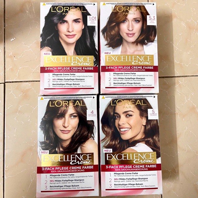 Nhuộm tóc Loreal các mầu hàng xách tay Đức