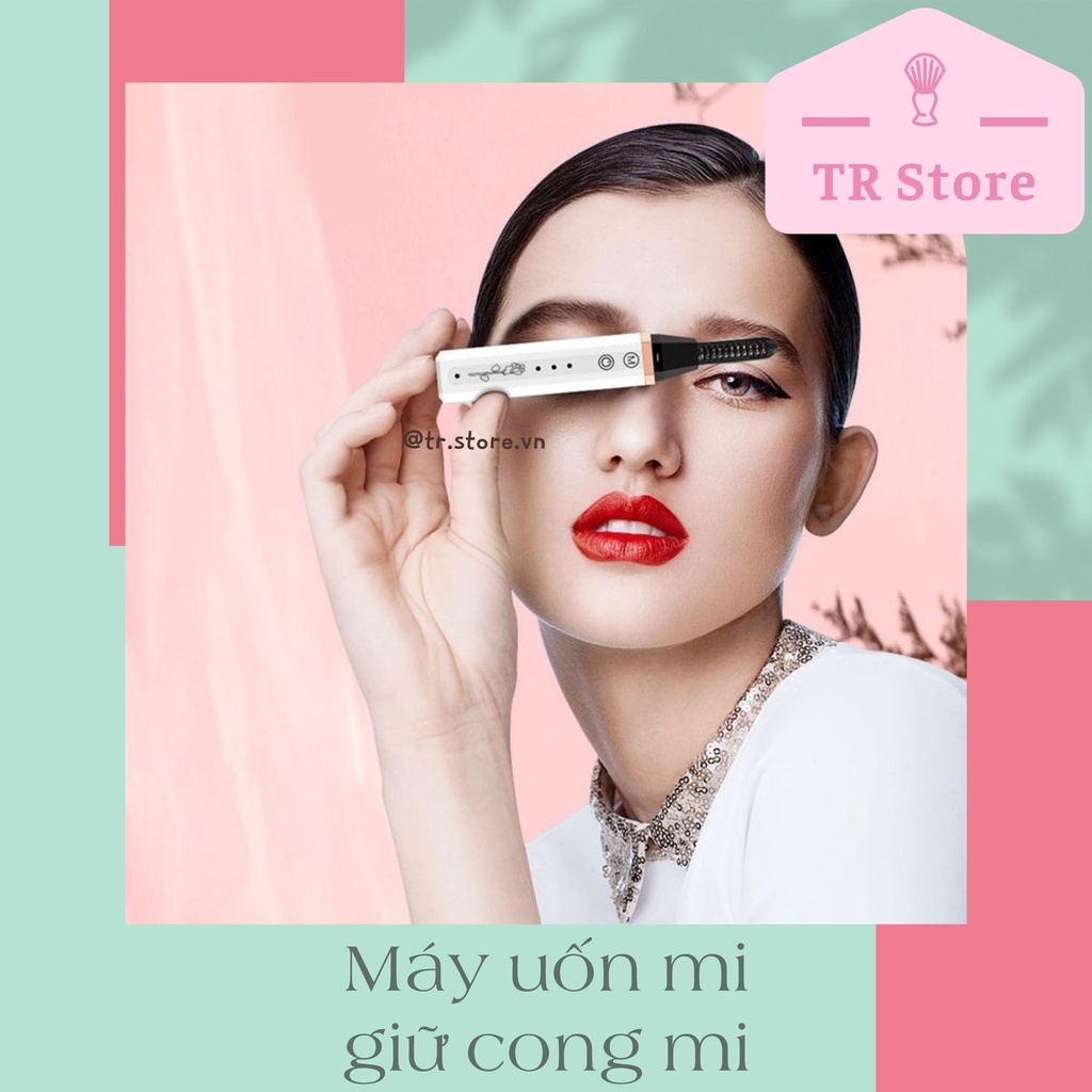 Máy uốn mi nhiệt giữ cong mi trang điểm làm đẹp Eyelash Curler