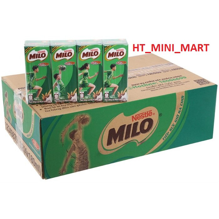 Siêu Hot - Mua Milo Đổi Thẻ Cào Trúng 100% - Thùng Sữa Milo 48 hộp 180ml/ thùng